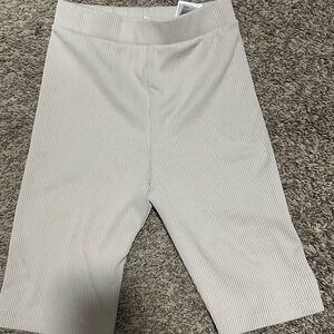 H&M  Light Beige Striped Shorts